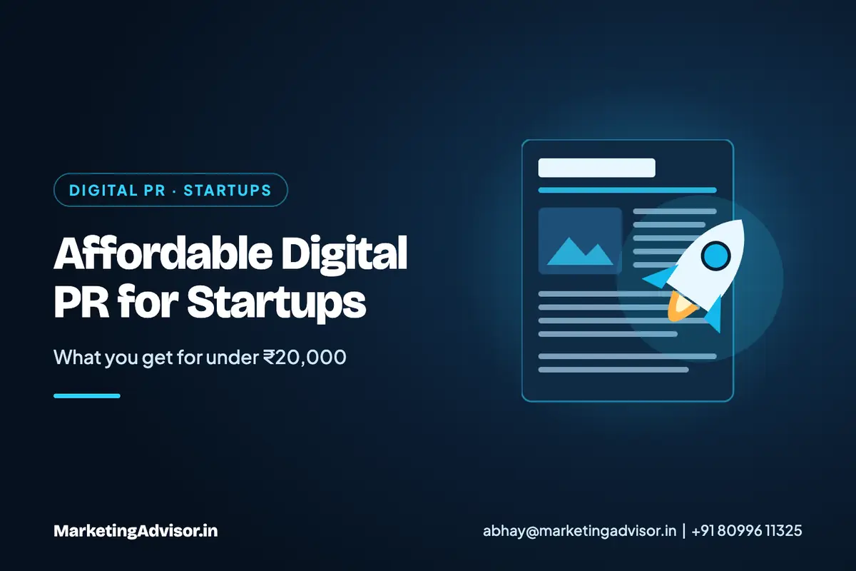 Affordable Digital PR for Startups – what you get for under ₹20,000